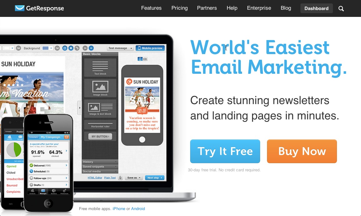 World's Easiest Email Marketing. Create stunning newsletters and landing pages in minutes.